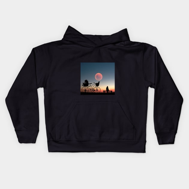 moon Kids Hoodie by evindart